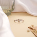 Cute Little Bow and Arrow Design Silver Ring