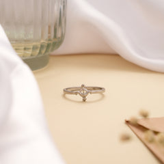 Cute Little Bow and Arrow Design Silver Ring