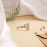 Trendy Cut Out Heart Design Silver Ring