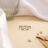 Infinity Bow Ribbon Design Silver Ring