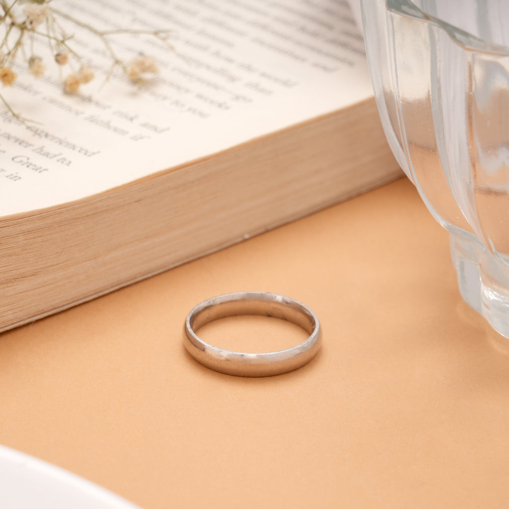 Timeless Smooth Finish Silver Ring