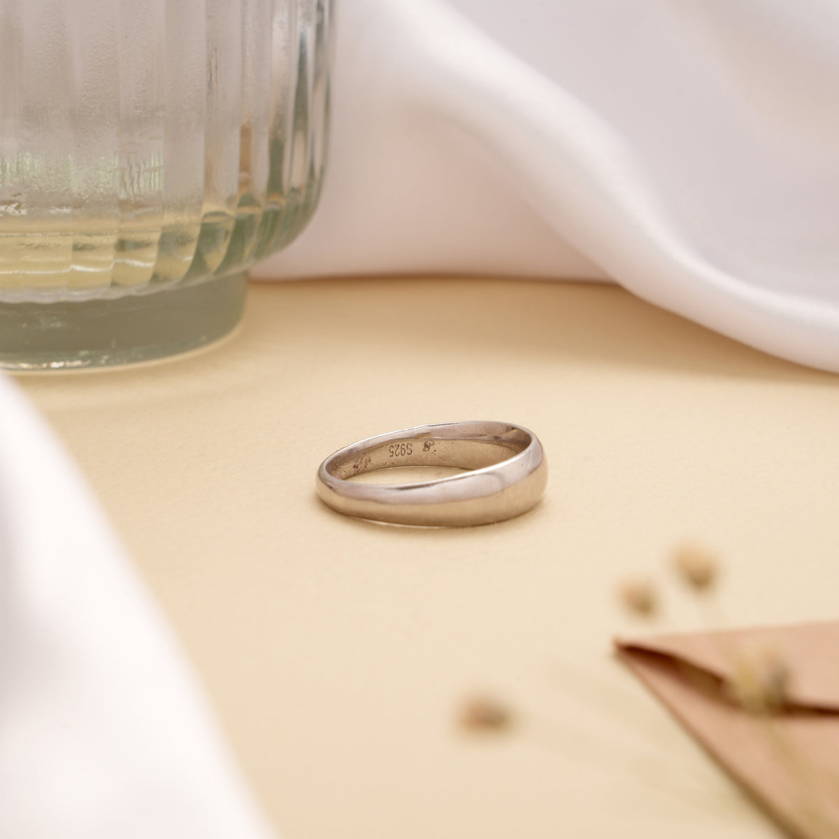 Sleek Plain Design Silver Ring