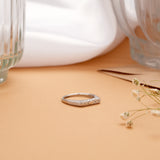 Sleek Symmetry Design Silver Ring