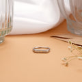 Sleek Symmetry Design Silver Ring