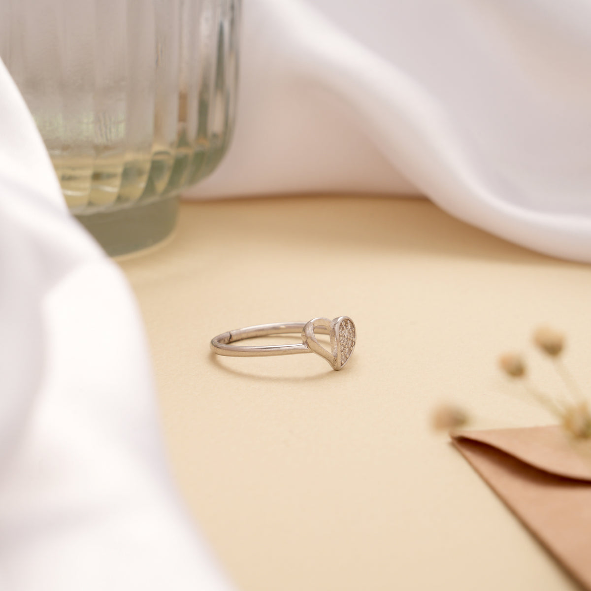Pleasant Hollow Heart Silver Ring