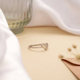 Pleasant Hollow Heart Silver Ring