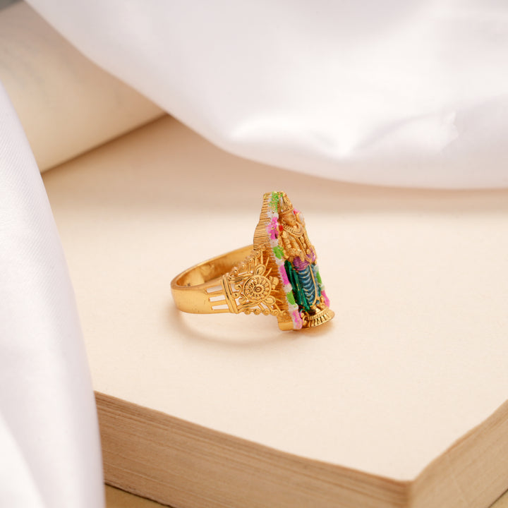 Divine Lord Thirupathi Balaji Golden Ring