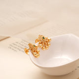 Blossom Floral Golden Drops Earring