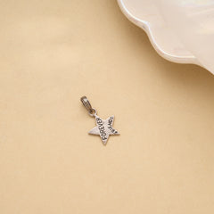 Star with Forever Friends Silver Pendant