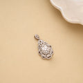 Minimal Grand Stone Design Silver Pendant