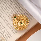 Traditional Round Kundan Golden Jada Billa