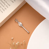 Devotional Lotus Om Vel Silver Pendant