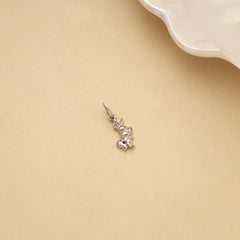 Tiny Rabbit Silver Pendant