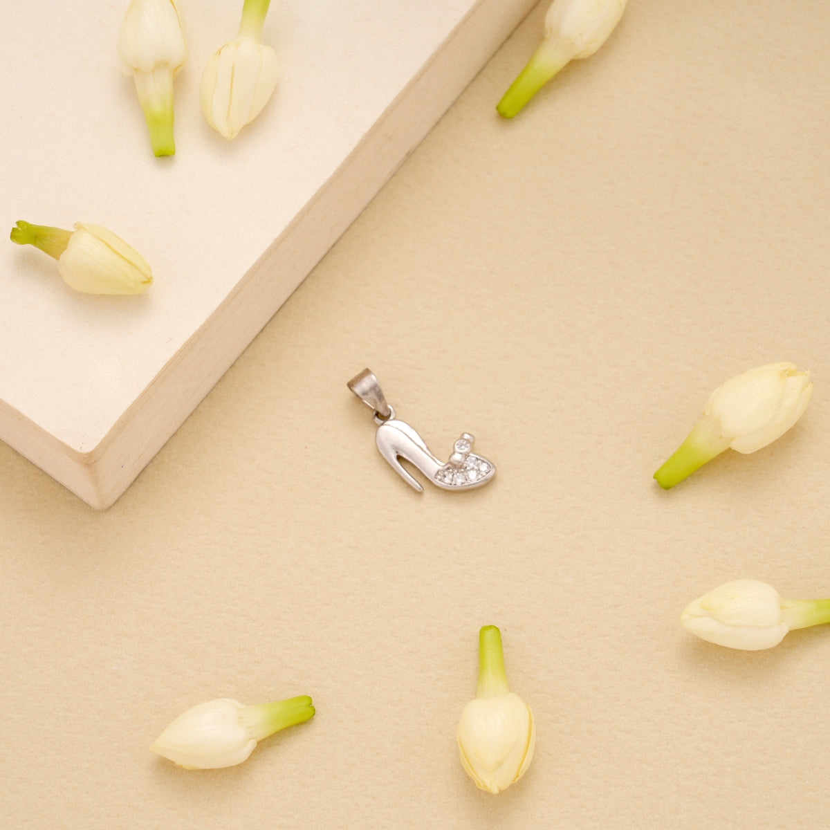 Stiletto Heel Silver Pendant for Women