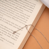 Dangling Double Layer Square Silver Chain