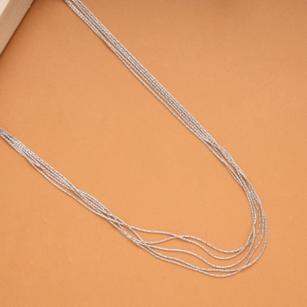 Minimal Design Multi Layer Silver Chain