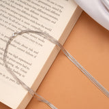 Minimal Design Multi Layer Silver Chain