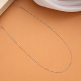 Sleek Silver Snake Design Chain for Women