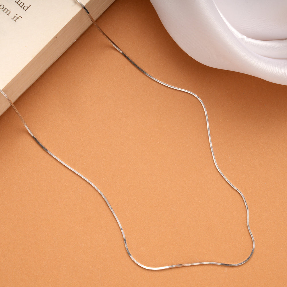 Trendy Snake Design Silver Chain for Women
