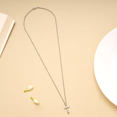Classic Triple Stone Silver Chain