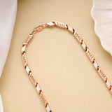 Bold Two Tone Bar Link Silver Men’s Chain