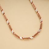 Bold Two Tone Bar Link Silver Men’s Chain