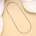 Minimal Dual Tone Hook Link Silver Men’s Chain