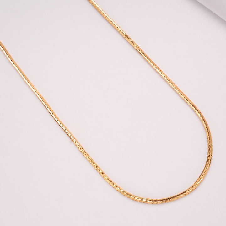 Traditional Smooth Finish Gold Plated Chain