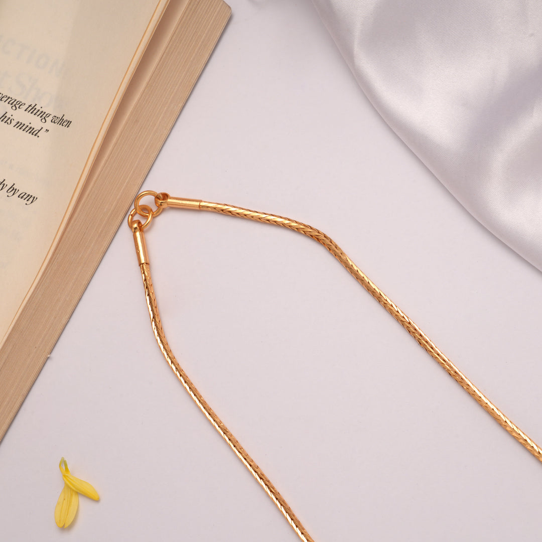 Traditional Smooth Finish Gold Plated Chain