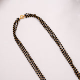 Antique Peacock Blue Stone Mangal Sutra Golden Chain