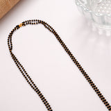 Emerald Stone with Pearl Drops Golden Mangal Sutra Chain