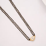 Double Layer Stone Golden Mangal Sutra Chain