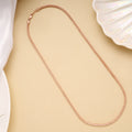 Classic Rose Gold Popcorn Link Silver Chain