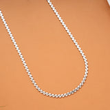 Classic Curved S Link Silver Chain