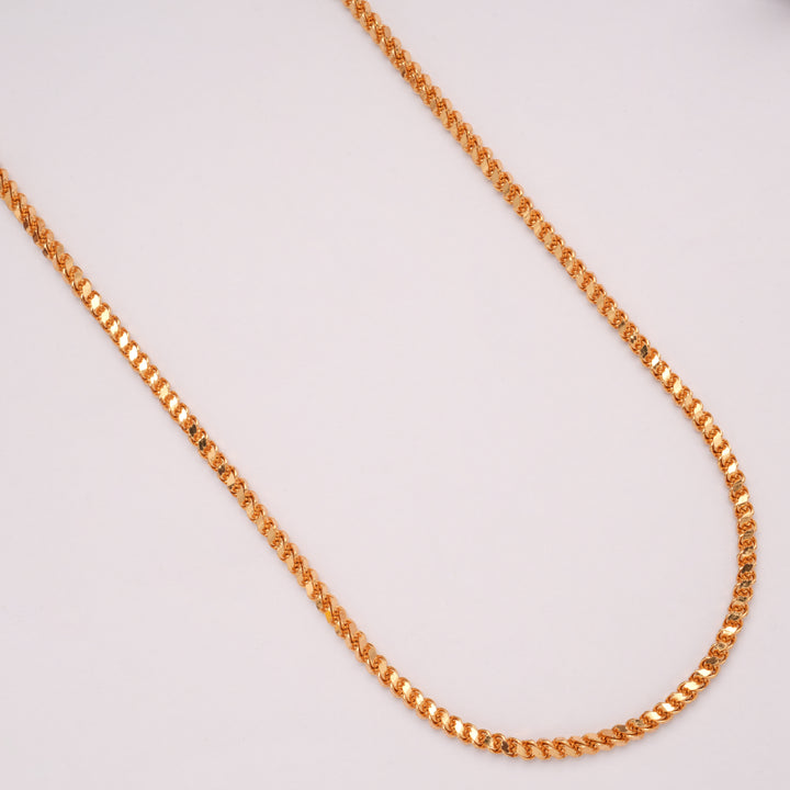 Trendy Twisted Link Gold Plated Chain