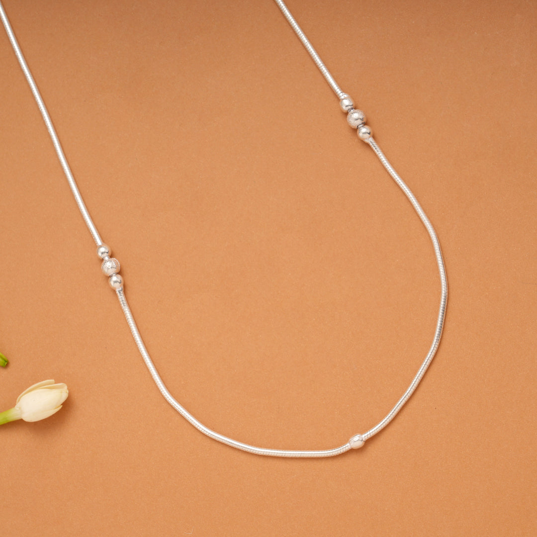 Classic Silver Balls Women’s Chain
