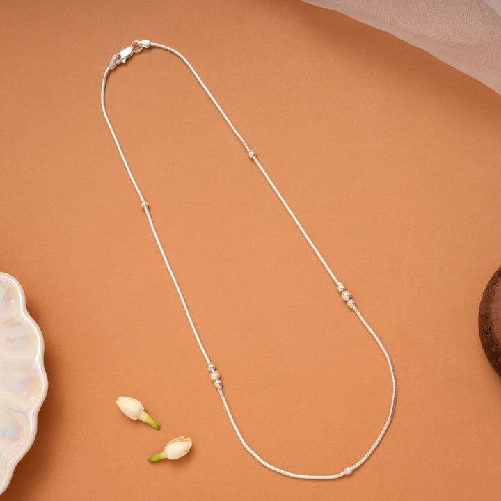 Classic Silver Balls Women’s Chain