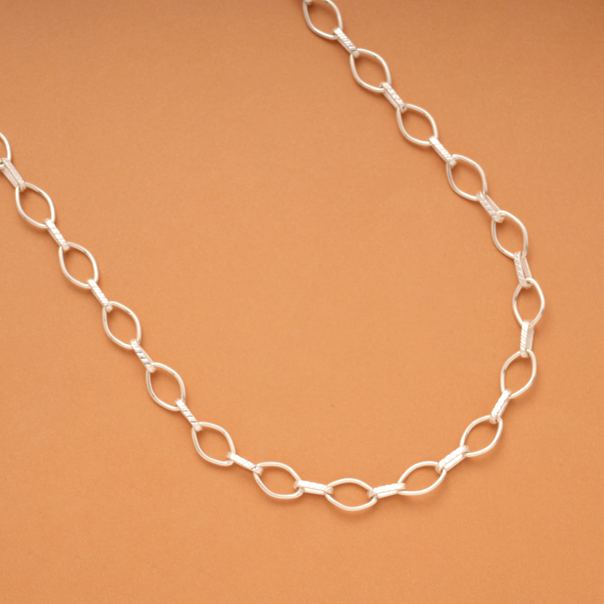 Bold Paper Link Silver Men’s Chain