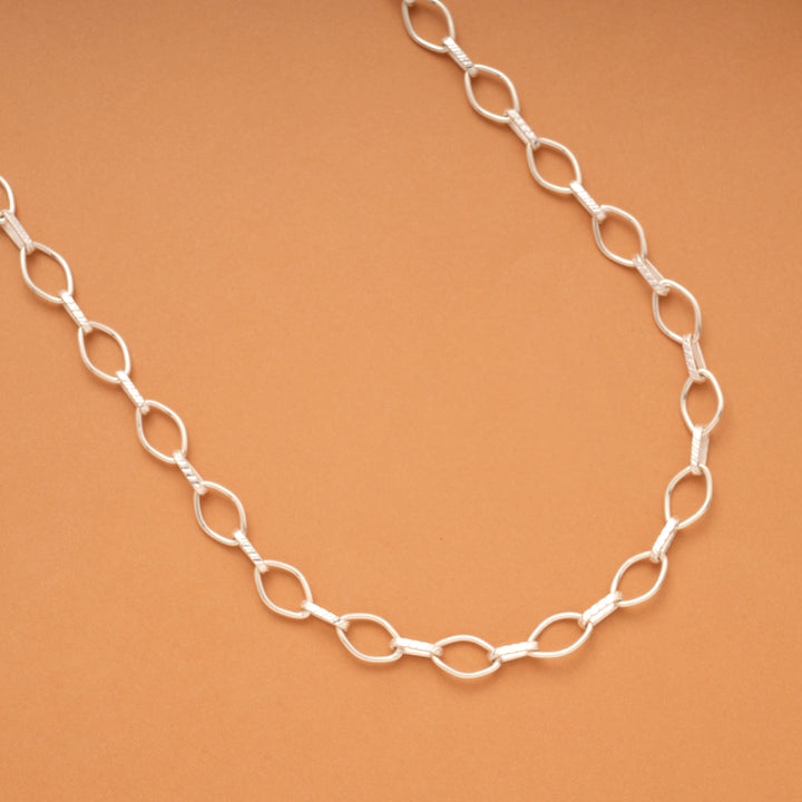 Bold Paper Link Silver Men’s Chain