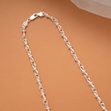 Infinity Design Link Pattern Silver Chain