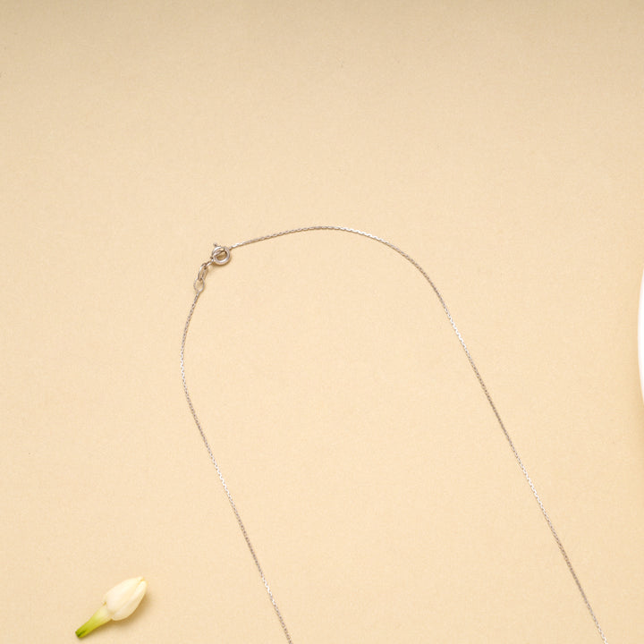 Minimal Slim Box Design Silver Chain