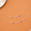 Disney Mickey Mouse Silver Baby Anklets