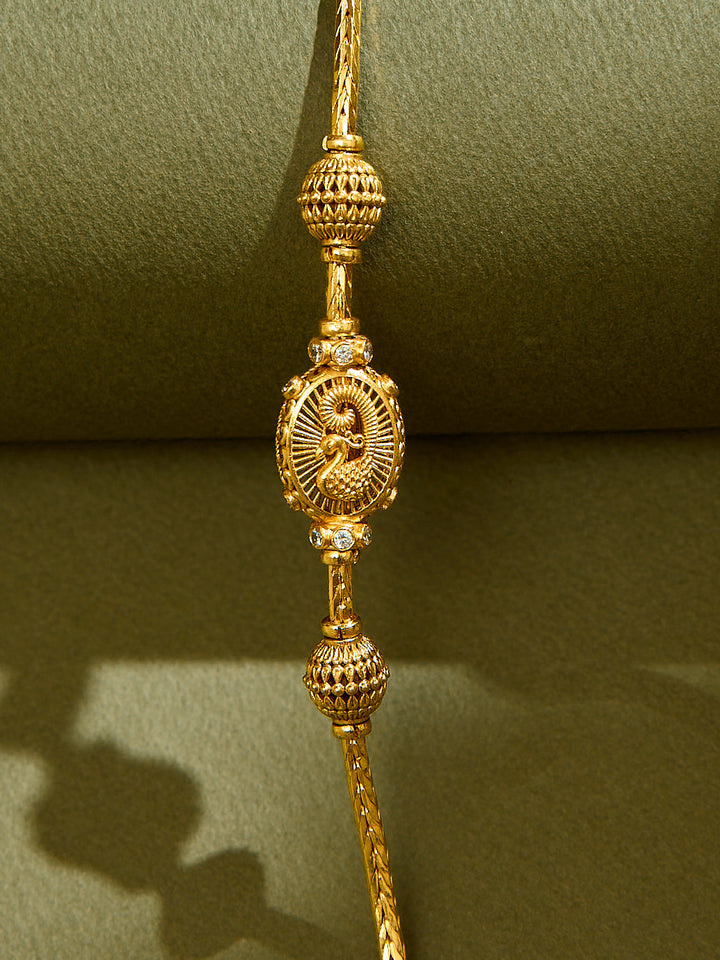 Peacock with Ball Type Mugappu Chain
