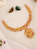 Sacred Flora Heritage Style Gold Necklace Design
