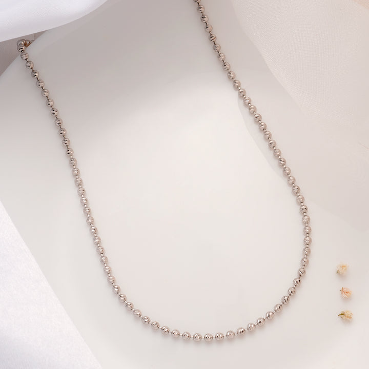 Minimalist Balls Design Silver Chain