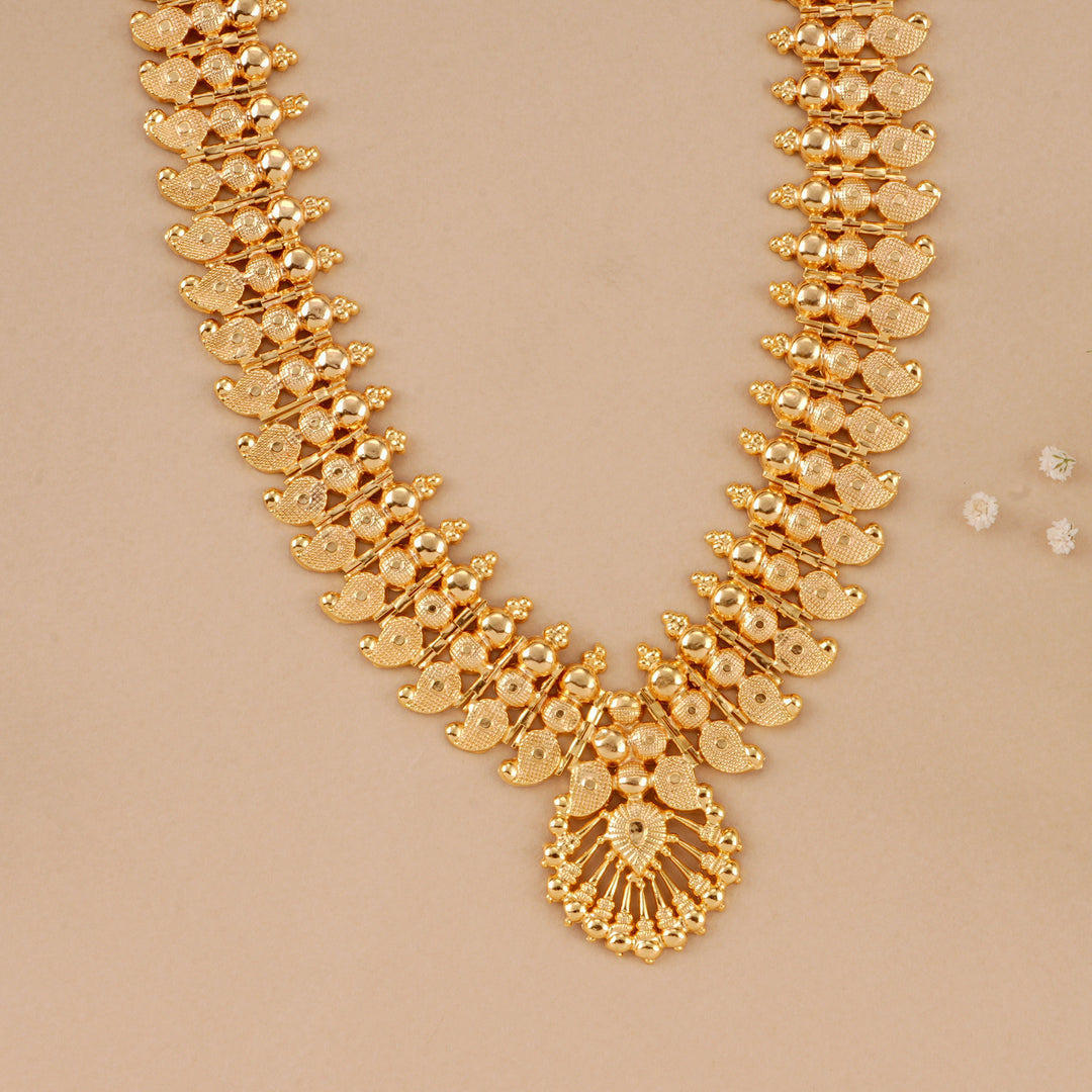 Traditional Kerala Kasu Layered Haram