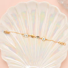 Cute Enamel Toys Gold Baby Bracelet