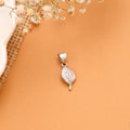 Nature Inspired Leaf Silver Pendant