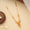 Elegant Golden Lakshmi with Vinayagar Necklace
