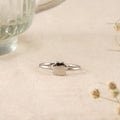 Minimalist Cloud Shape Silver Baby Ring